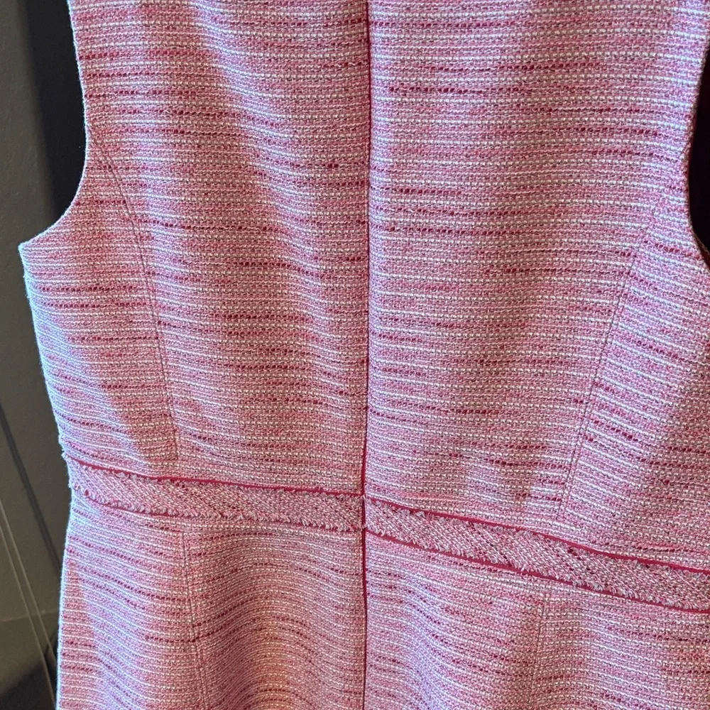 White House Black Market Pink Textured Midi Dress - Picture 5 of 5